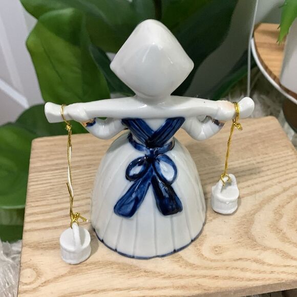 Bundle Of Small Dutch Themed Blue &  White Ceramic Decor Pieces Windmill - Picture 17 of 17